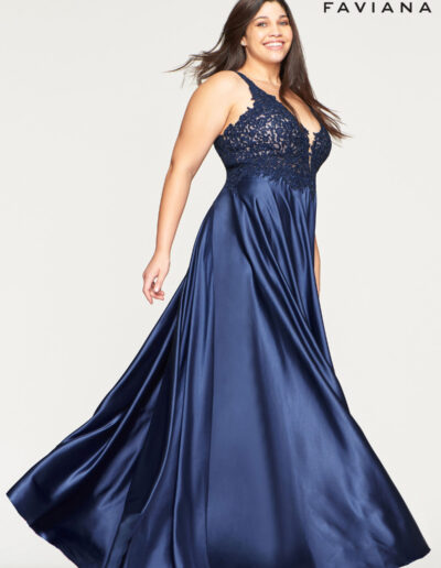 Faviana Prom Navy Dress