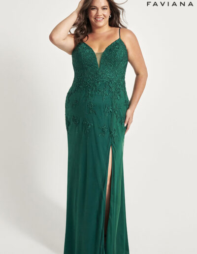 Faviana Prom 9539 Forest Green